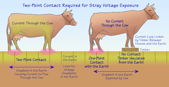 Range of voltage levels.